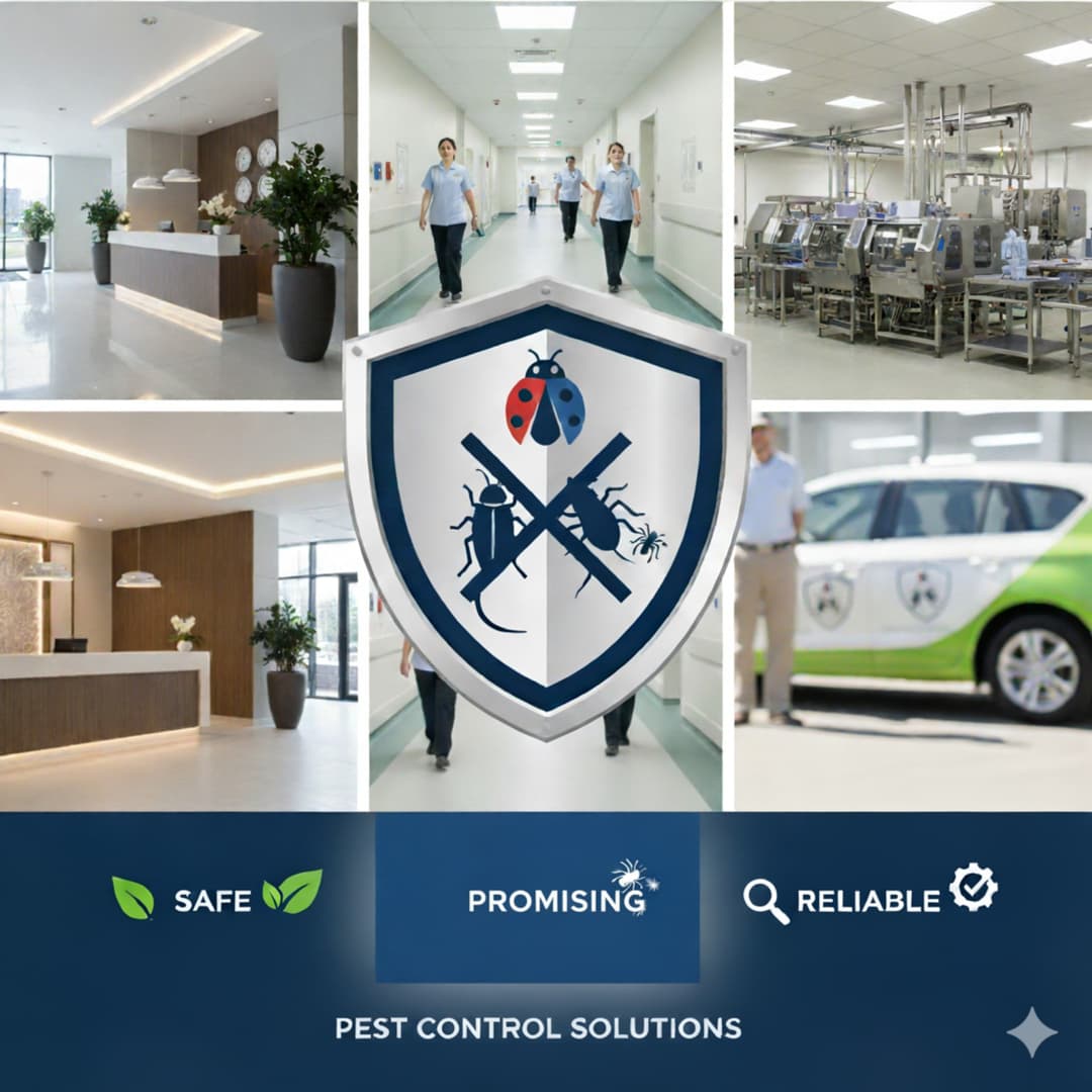 Professional pest control illustration